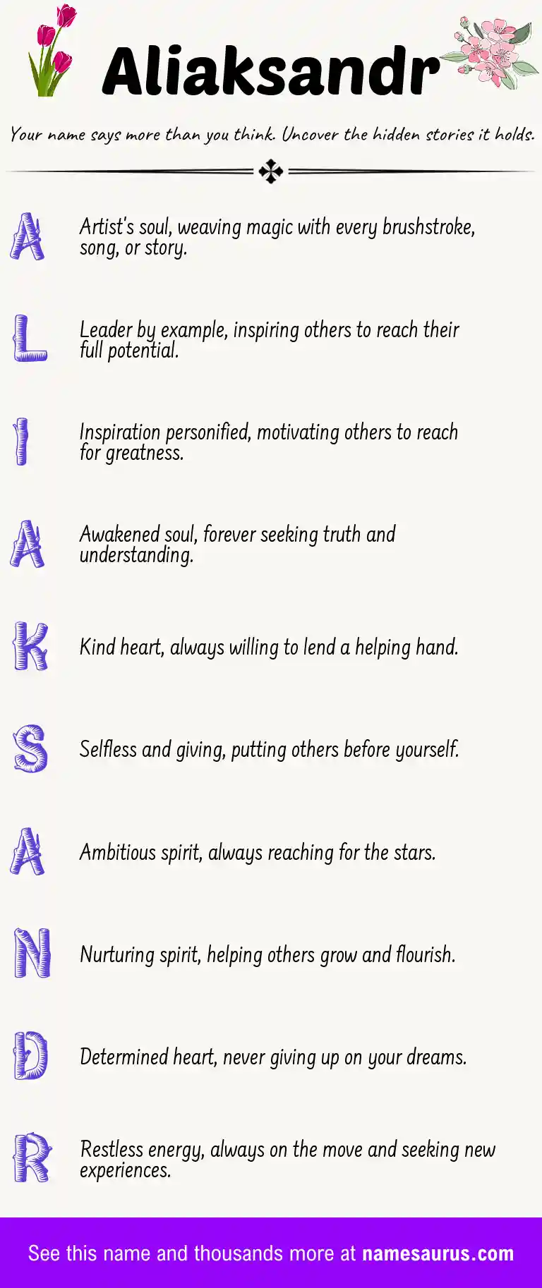 Acrostic poem about Aliaksandr.