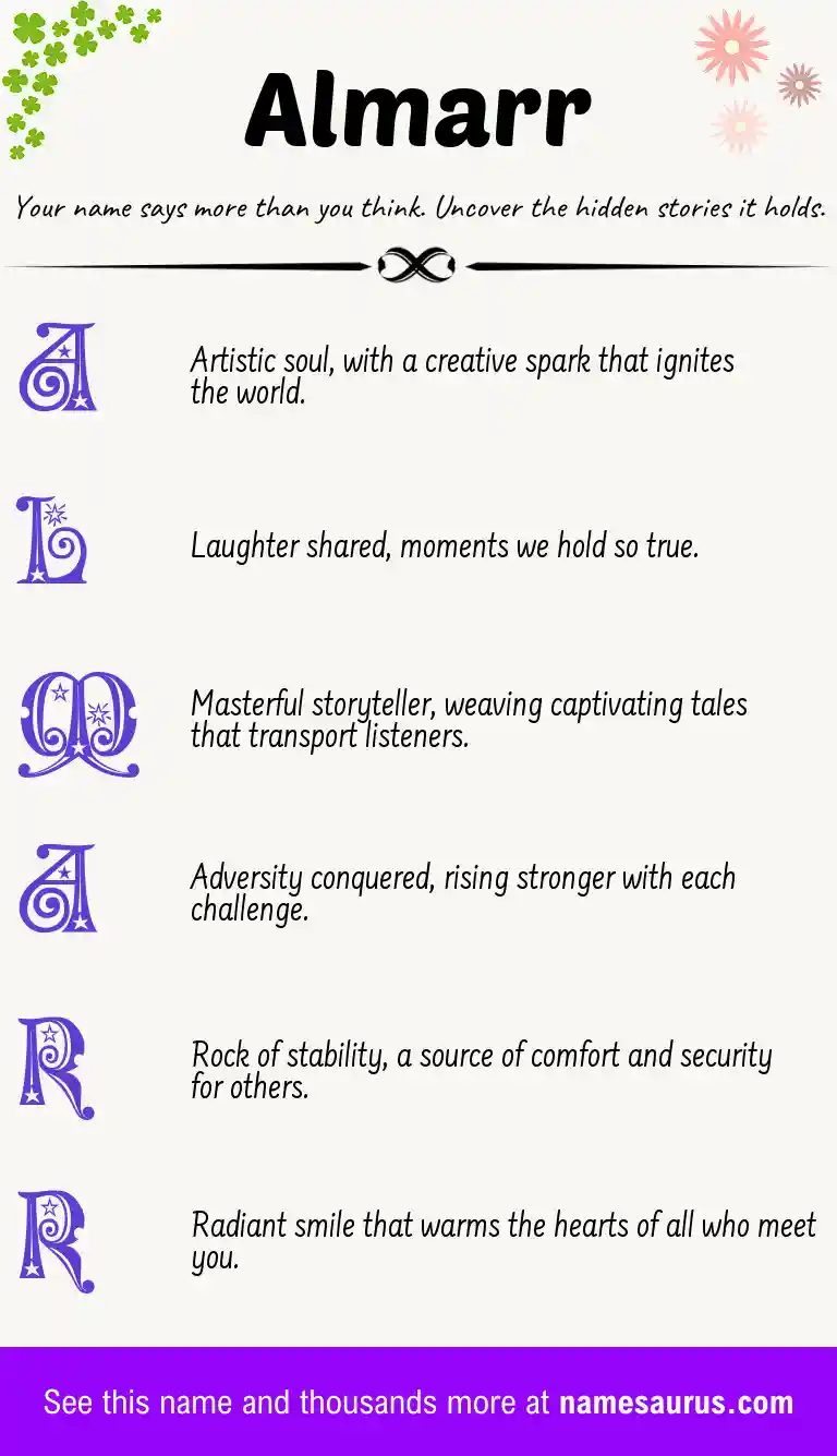 Acrostic poem about Almarr.