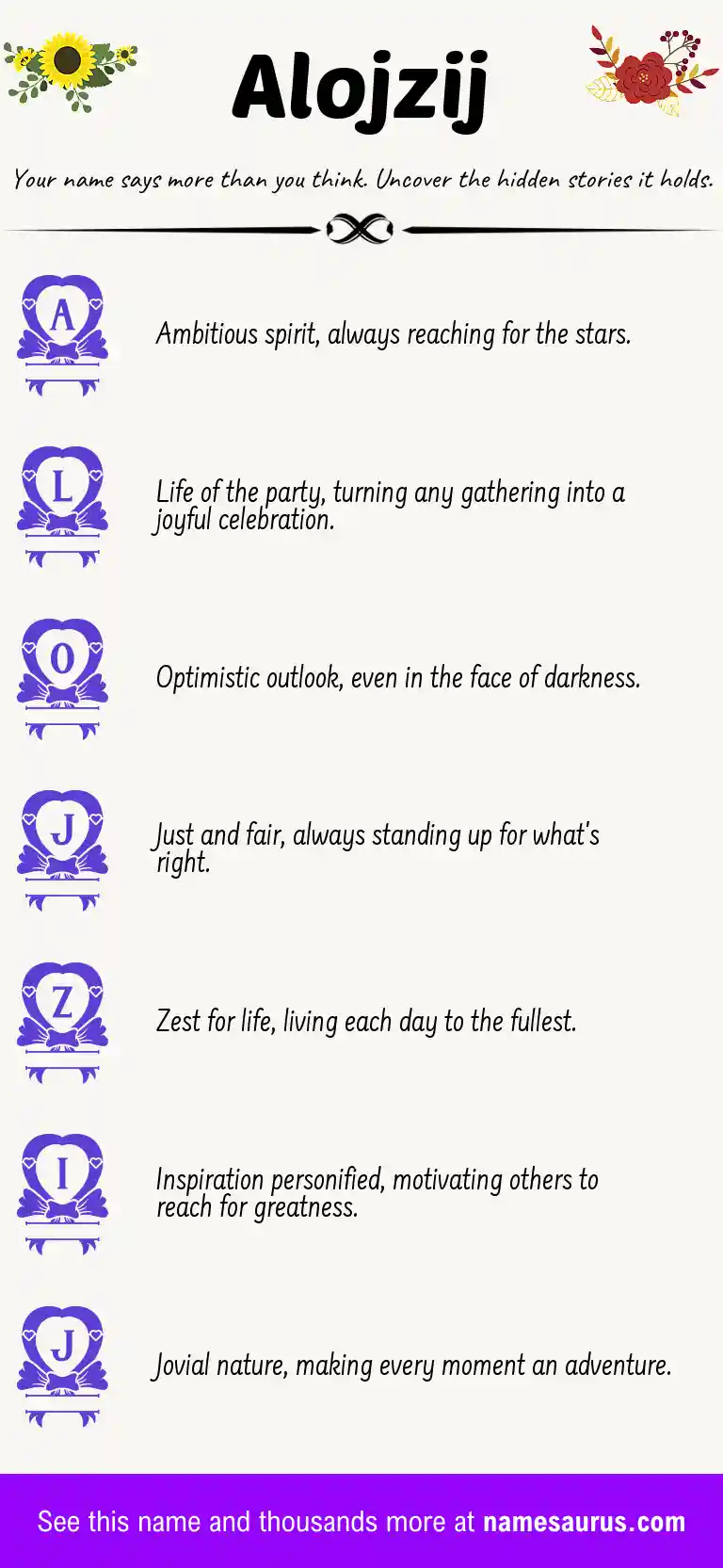 Acrostic poem about Alojzij.
