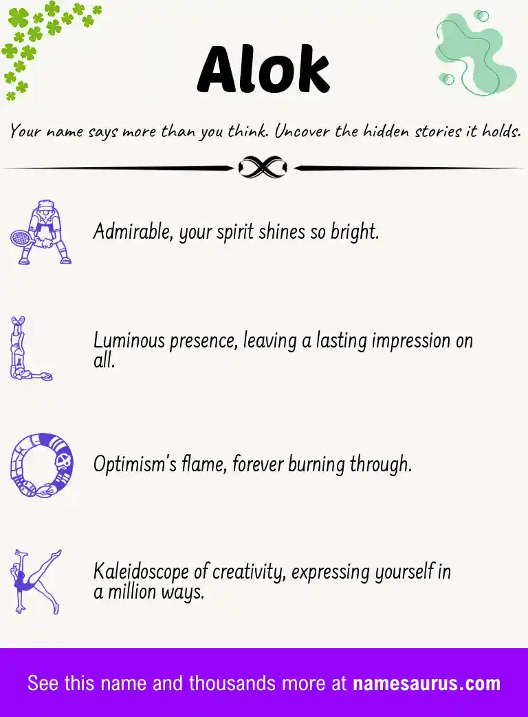 Acrostic poem about Alok.