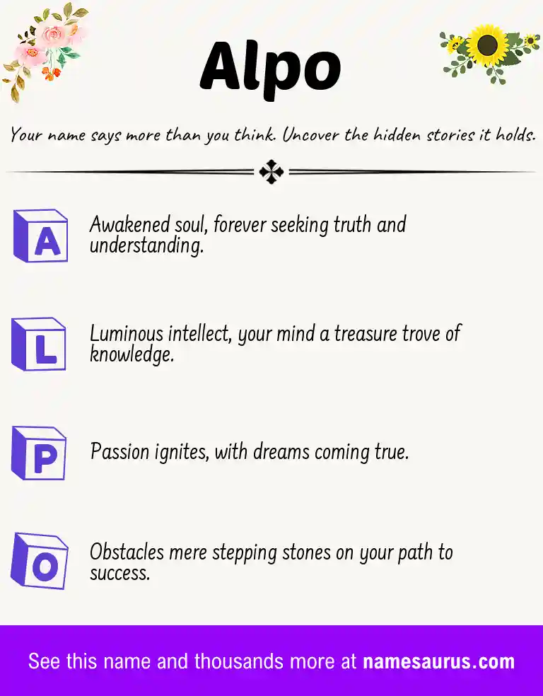 Acrostic poem about Alpo.