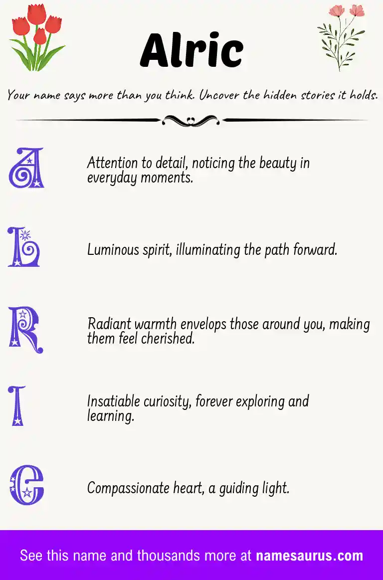Acrostic poem about Alric.