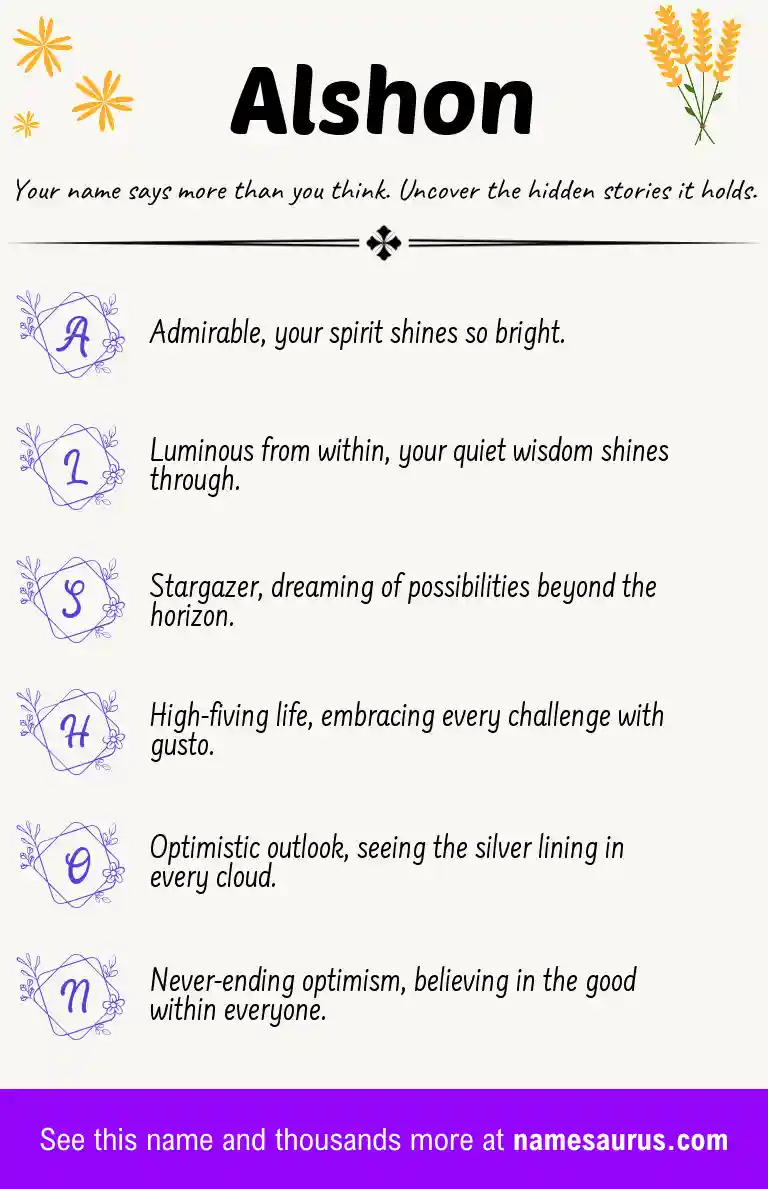 Acrostic poem about Alshon.