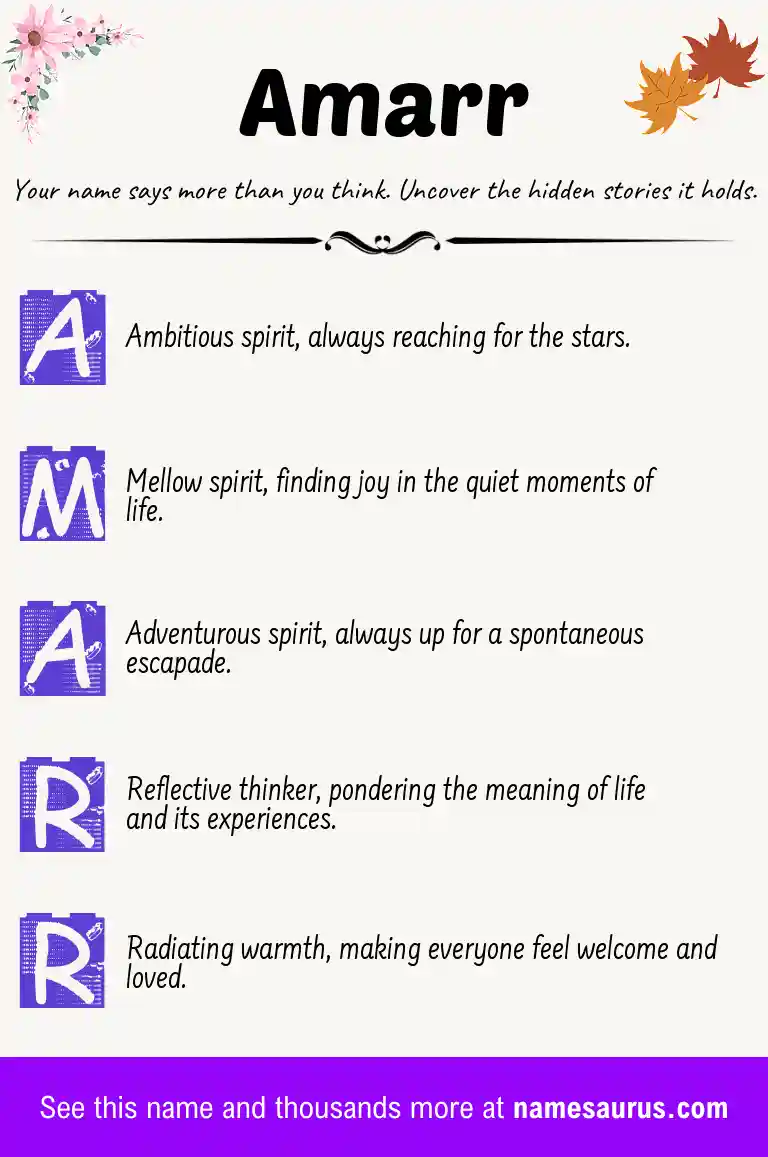 Acrostic poem about Amarr.