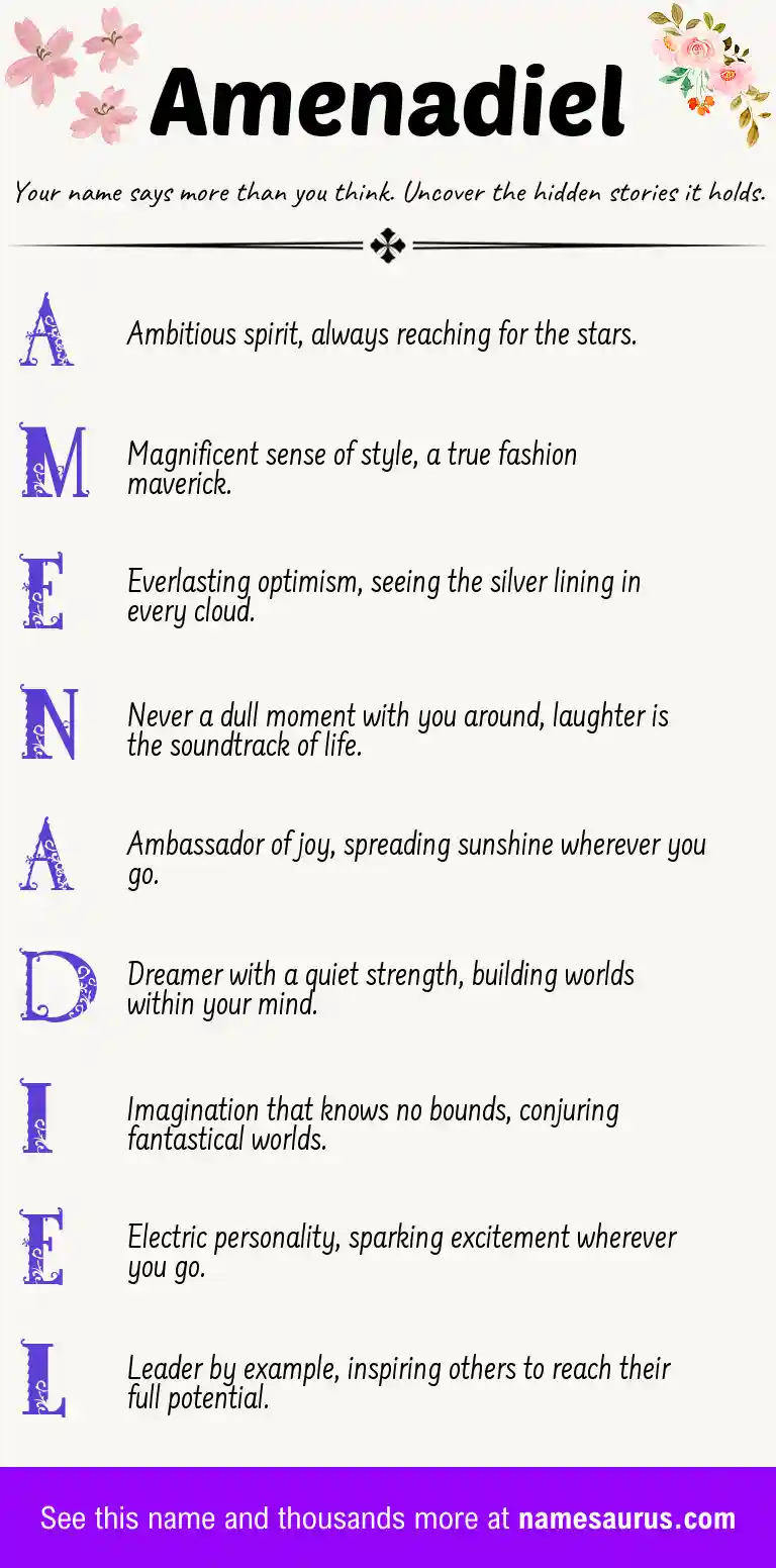 Acrostic poem about Amenadiel.