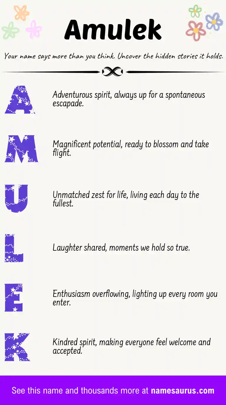 Acrostic poem about Amulek.