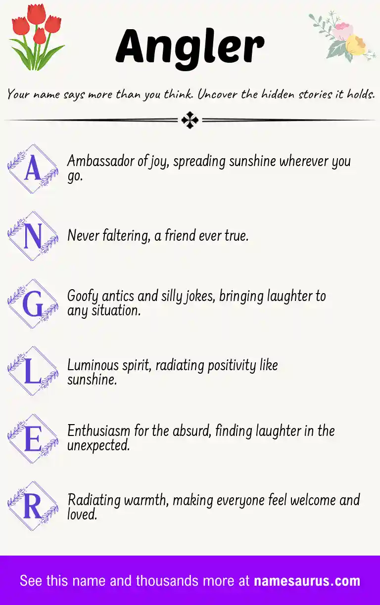 Acrostic poem about Angler.