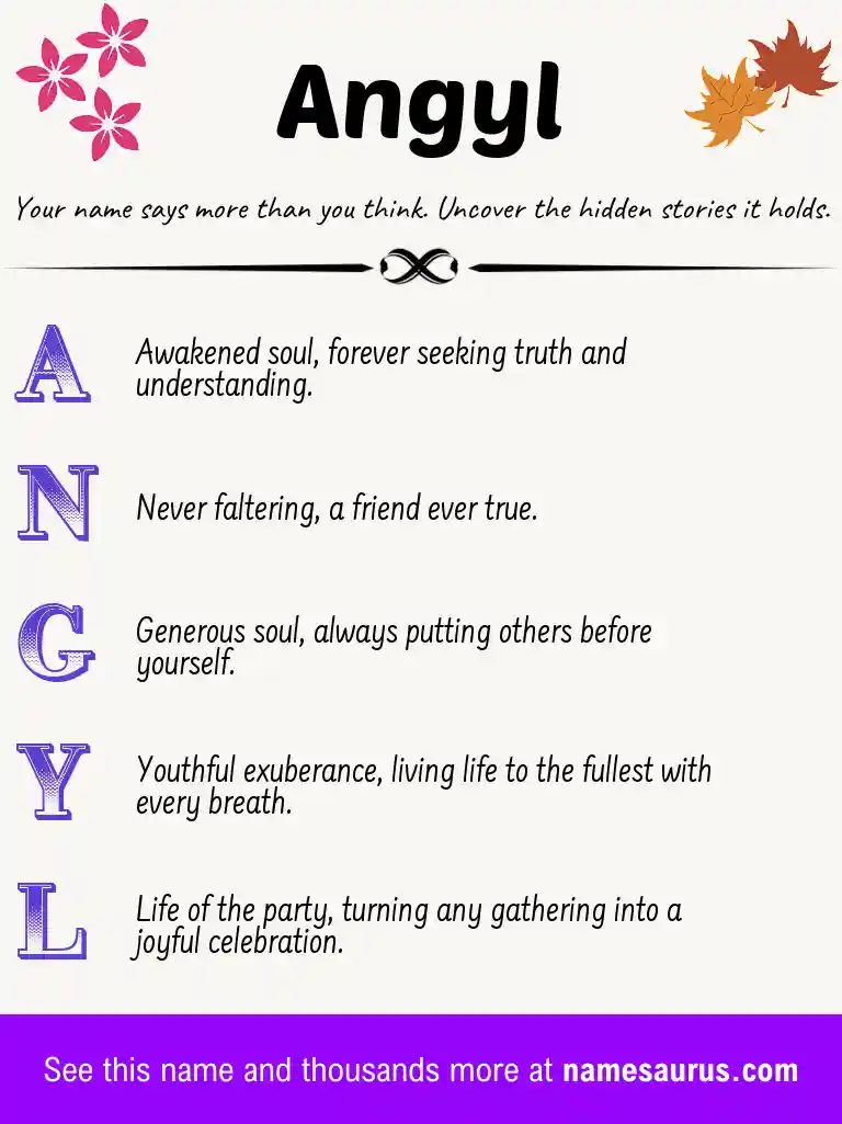 Acrostic poem about Angyl.