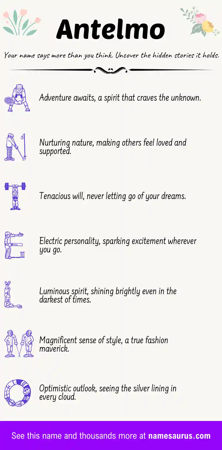 Acrostic poem about Antelmo.