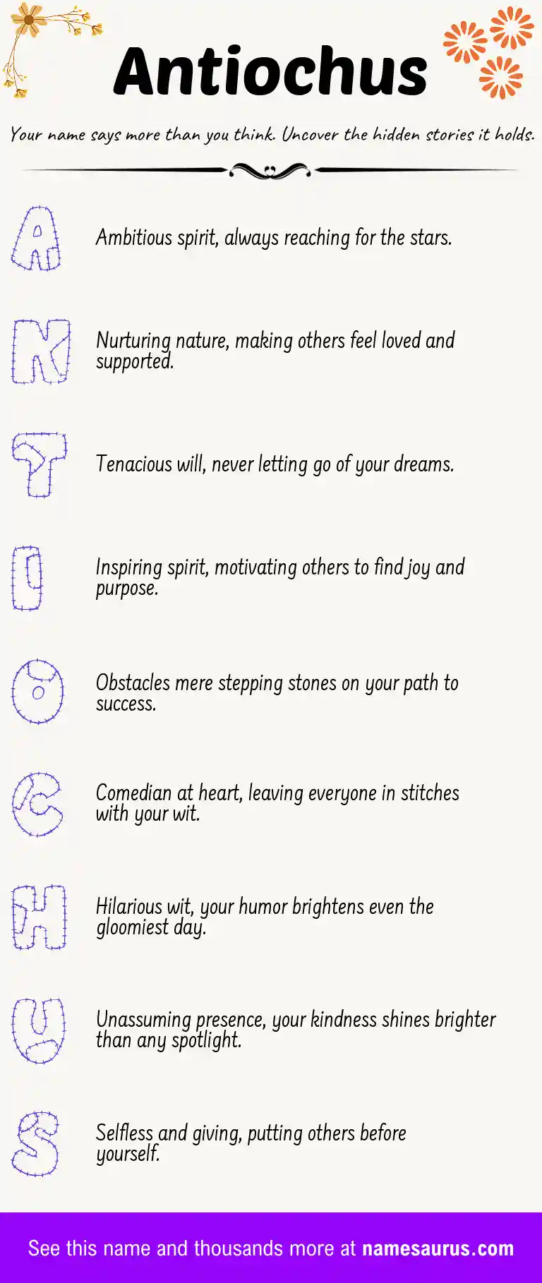 Acrostic poem about Antiochus.