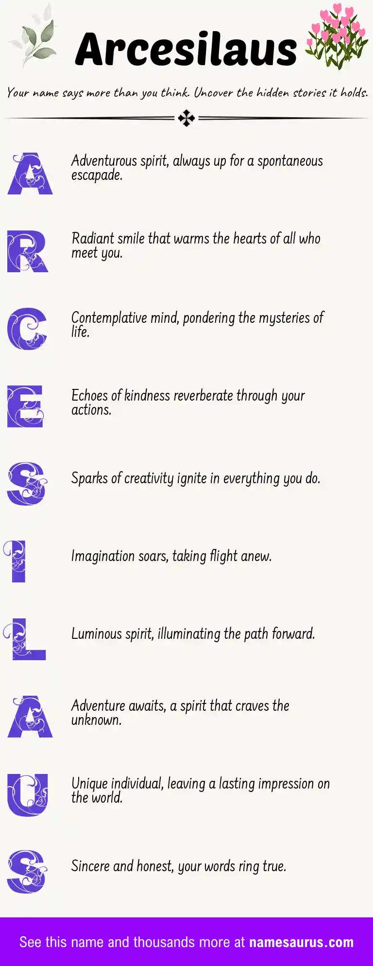 Acrostic poem about Arcesilaus.