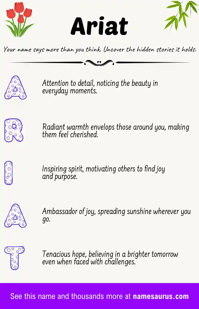 Acrostic poem about Ariat.