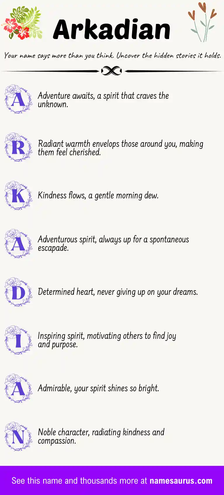 Acrostic poem about Arkadian.