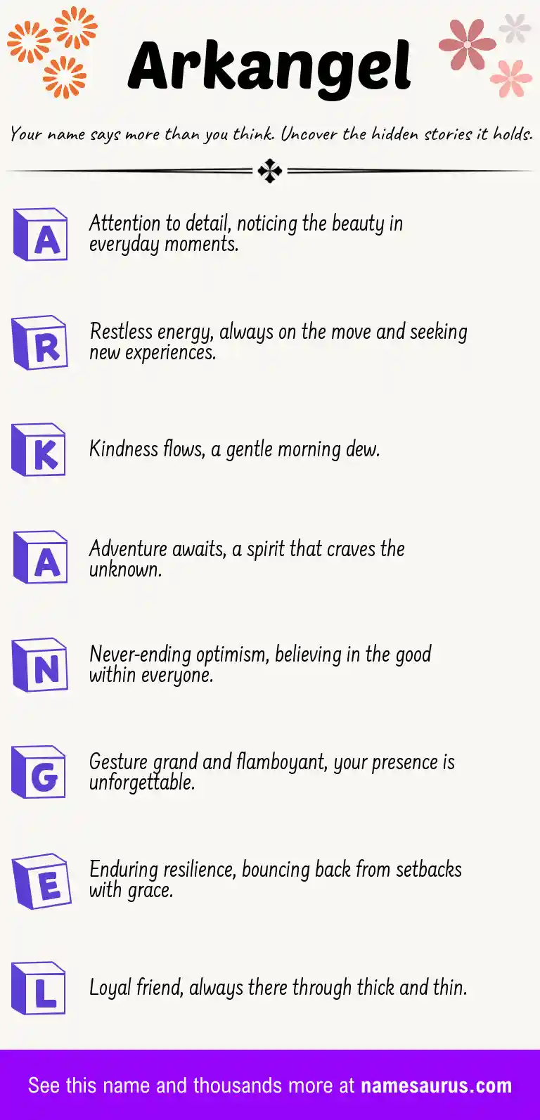 Acrostic poem about Arkangel.