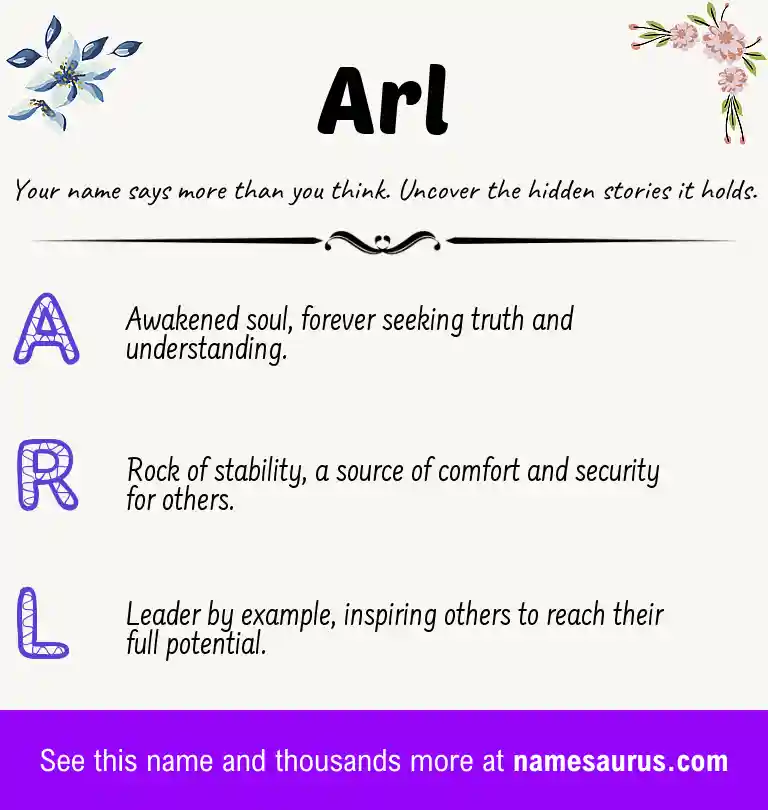 Acrostic poem about Arl.