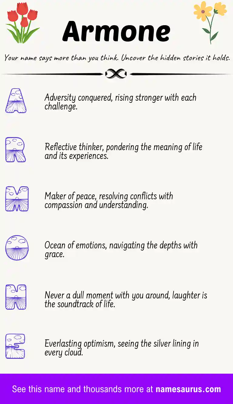 Acrostic poem about Armone.