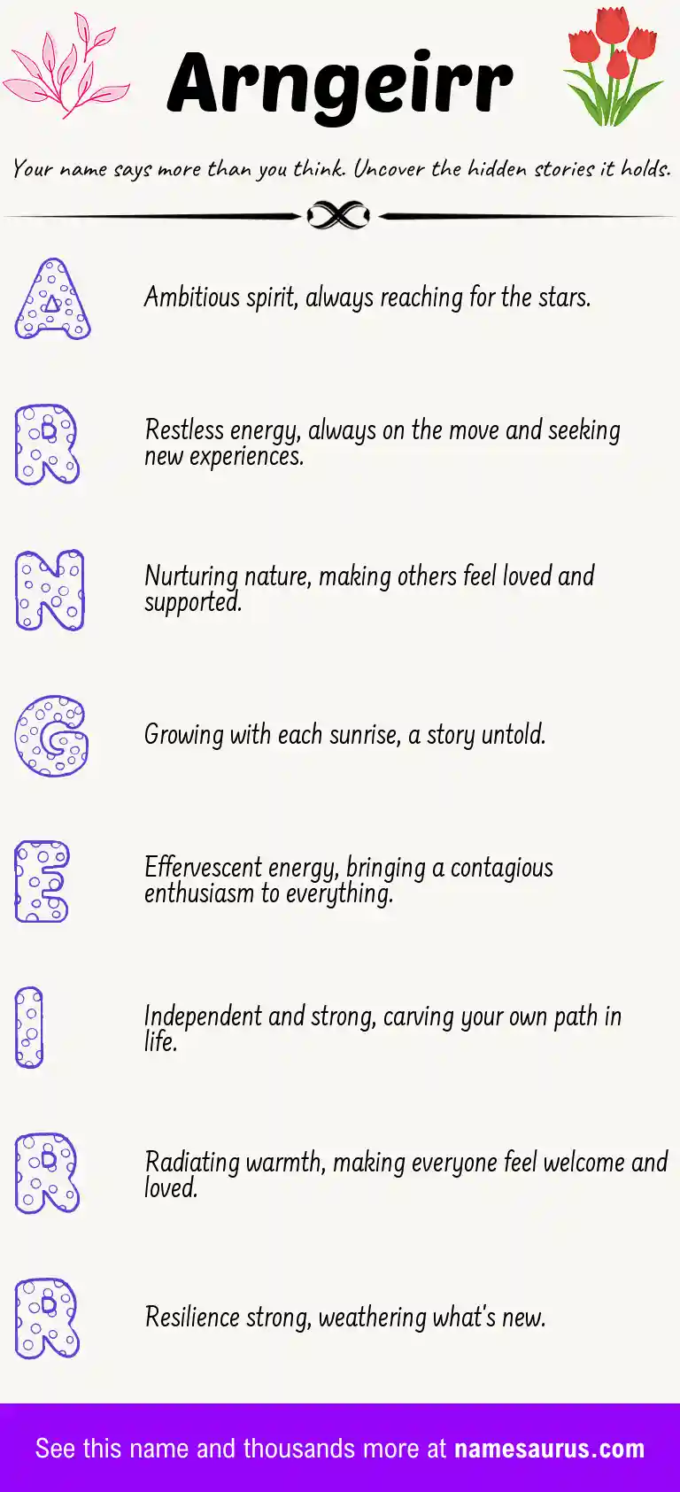 Acrostic poem about Arngeirr.