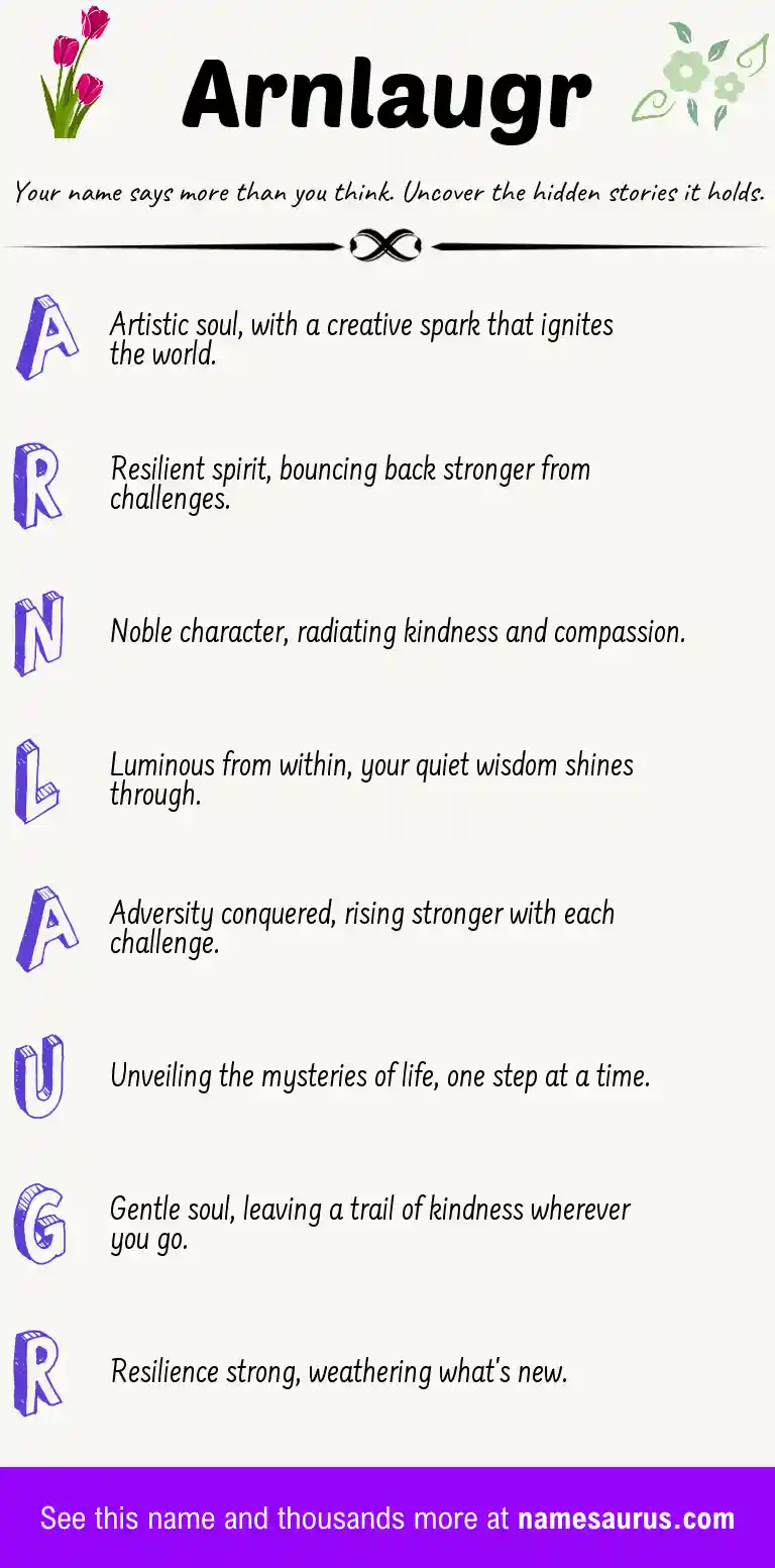 Acrostic poem about Arnlaugr.