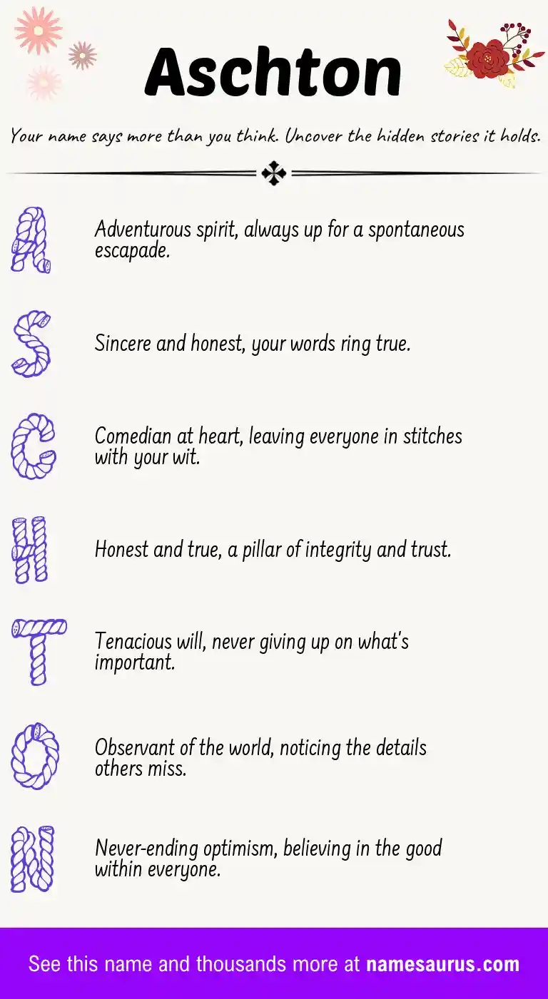 Acrostic poem about Aschton.