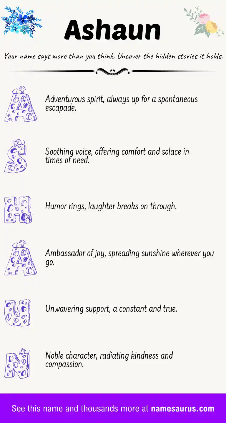 Acrostic poem about Ashaun.