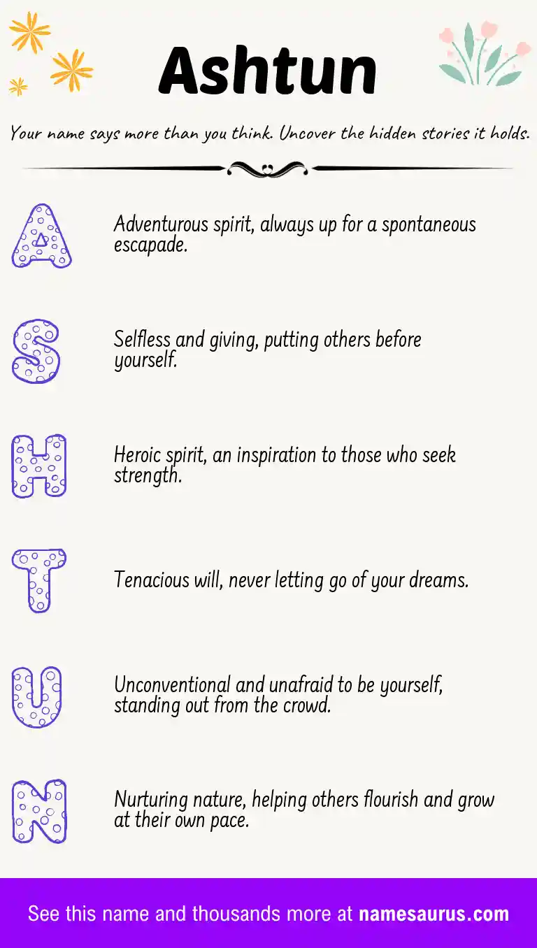 Acrostic poem about Ashtun.