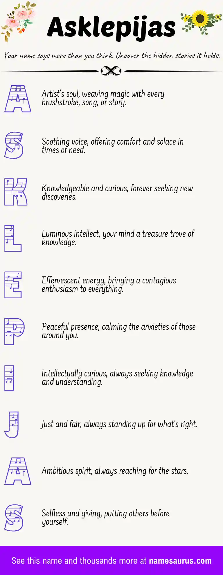 Acrostic poem about Asklepijas.