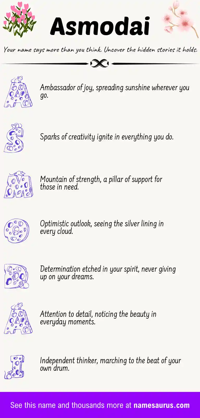 Acrostic poem about Asmodai.