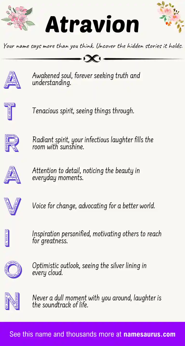 Acrostic poem about Atravion.
