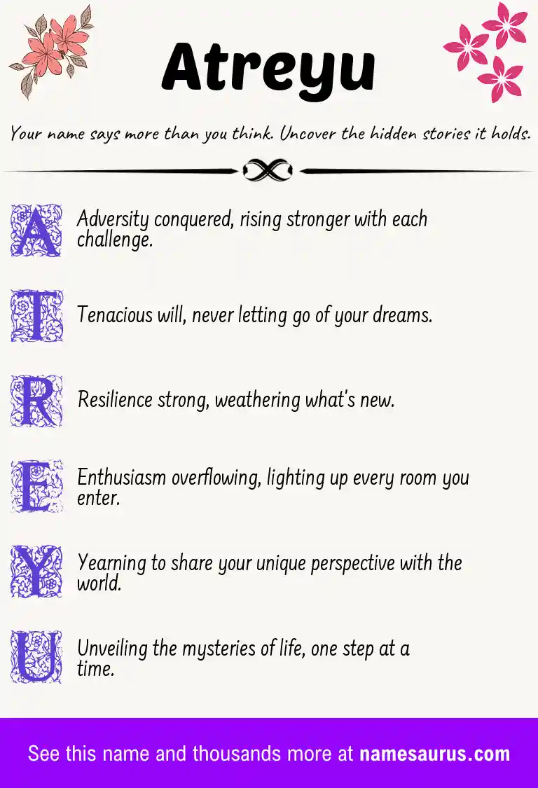 Acrostic poem about Atreyu.
