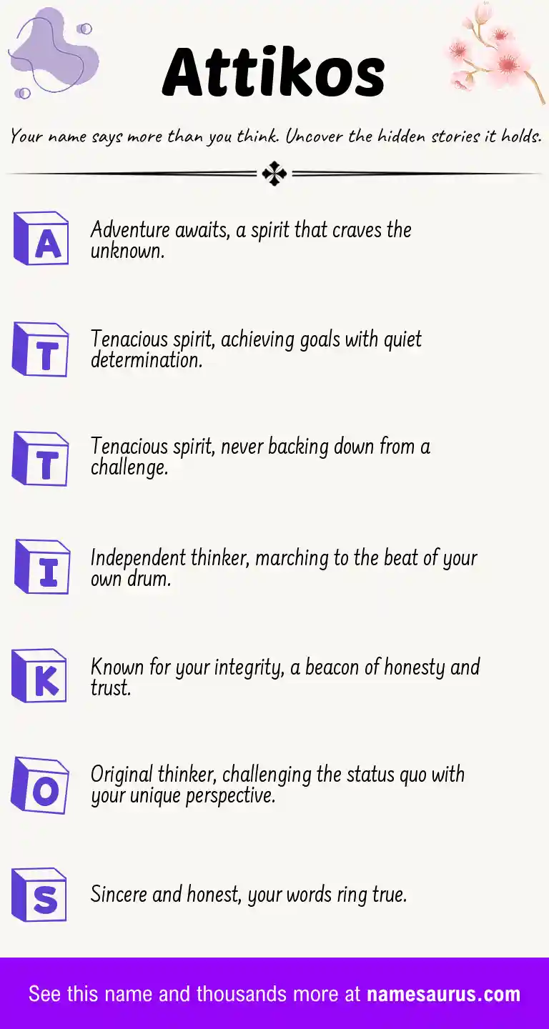 Acrostic poem about Attikos.