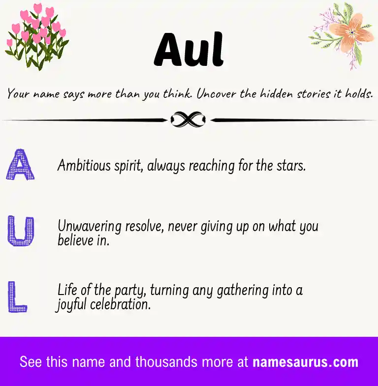 Acrostic poem about Aul.