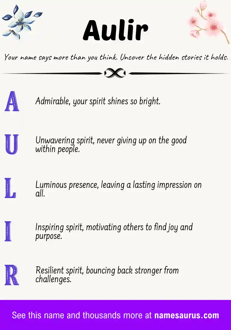 Acrostic poem about Aulir.