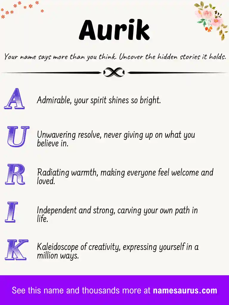 Acrostic poem about Aurik.