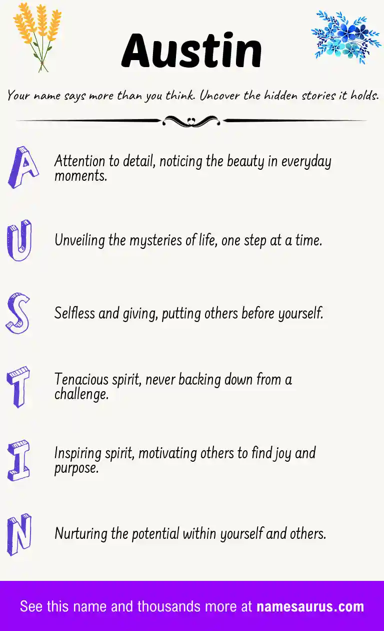 Acrostic poem about Austin.