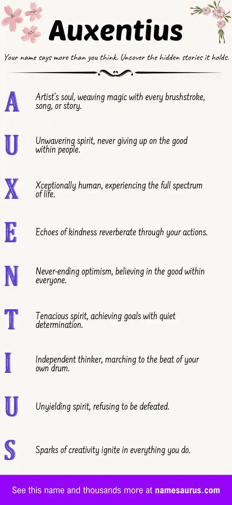 Acrostic poem about Auxentius.
