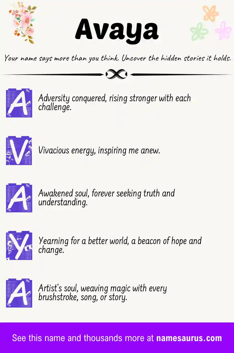 Acrostic poem about Avaya.
