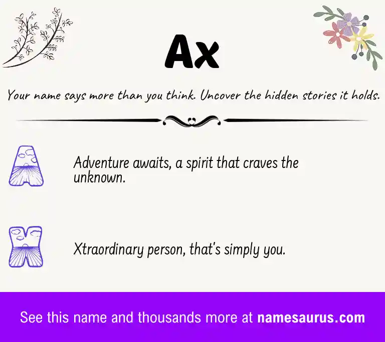 Acrostic poem about Ax.