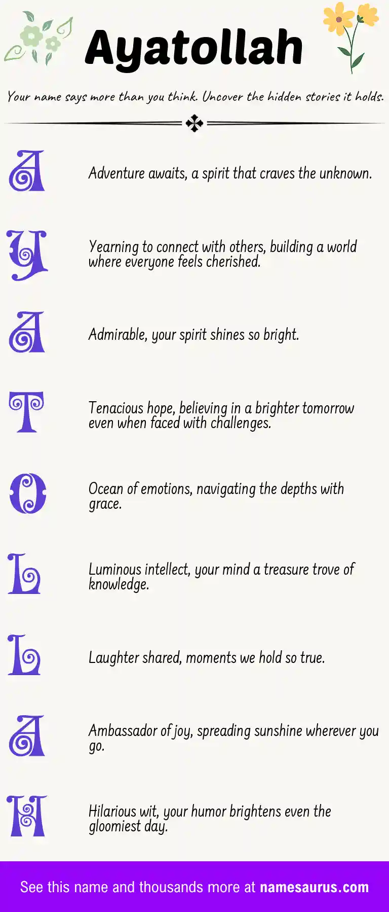 Acrostic poem about Ayatollah.