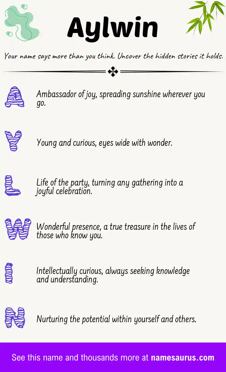 Acrostic poem about Aylwin.