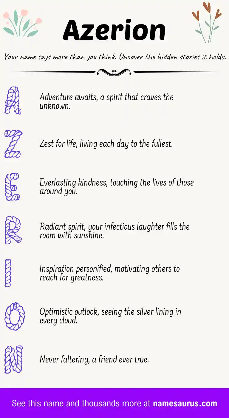 Acrostic poem about Azerion.