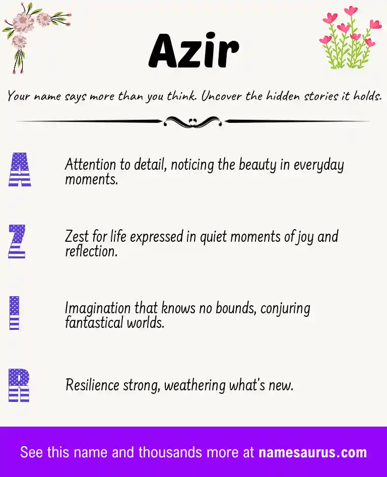 Acrostic poem about Azir.