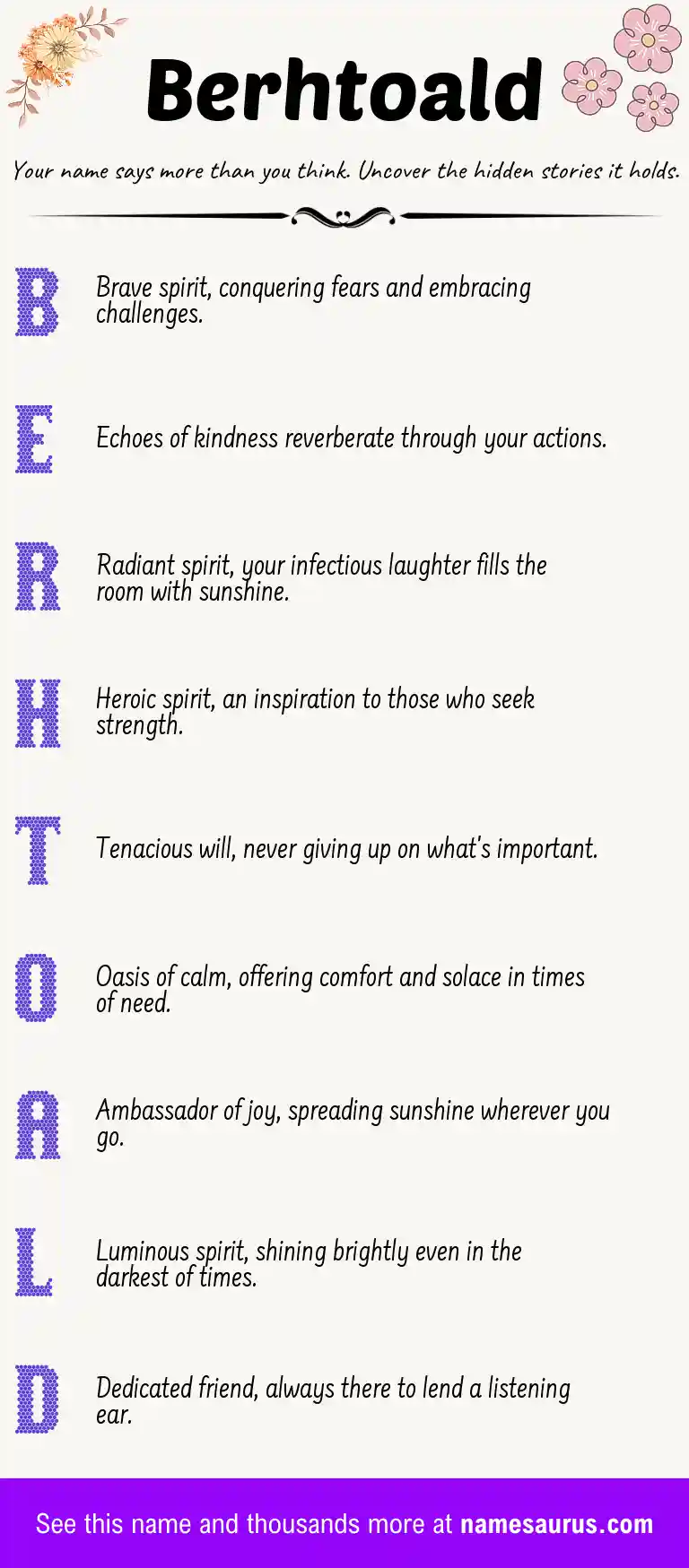 Acrostic poem about Berhtoald.