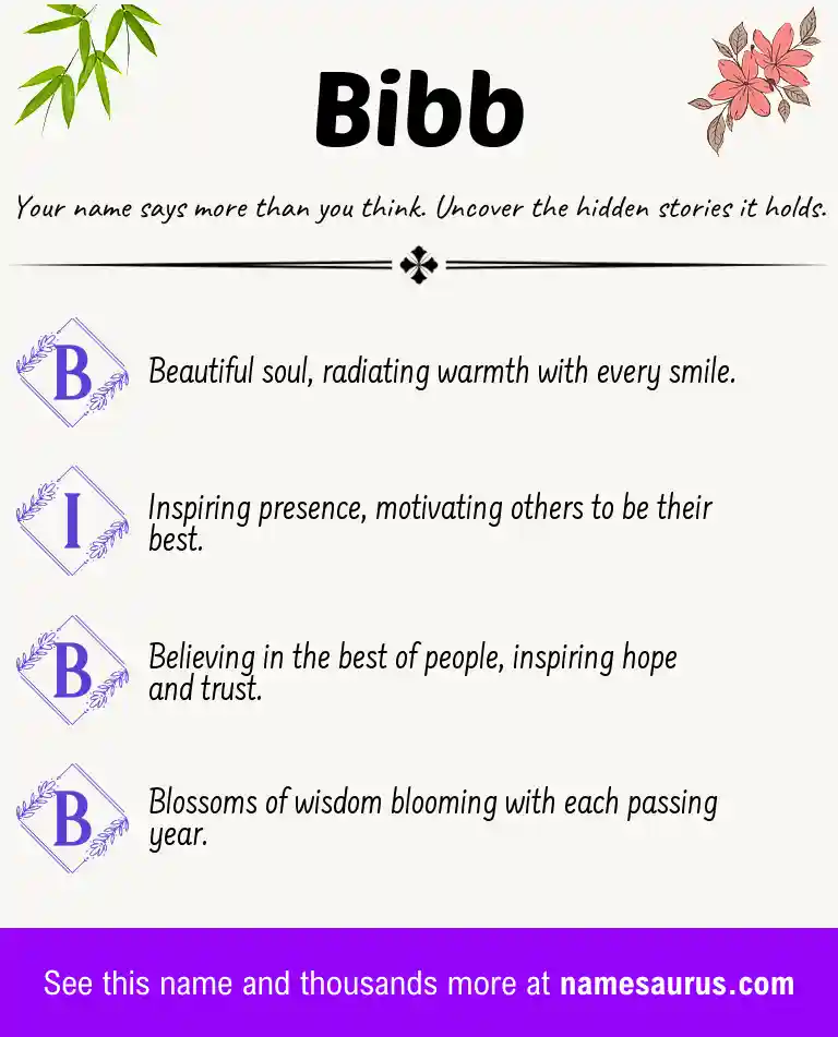 Acrostic poem about Bibb.