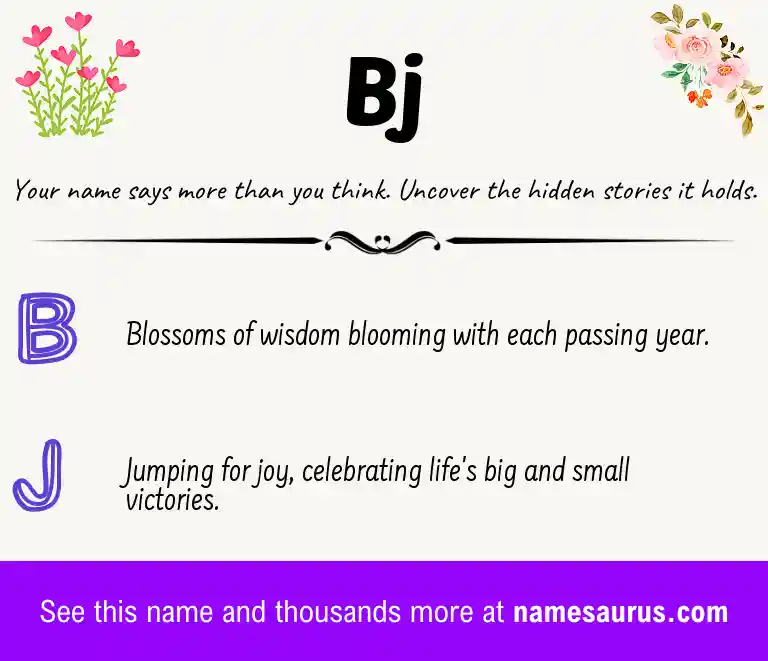 Acrostic poem about Bj.