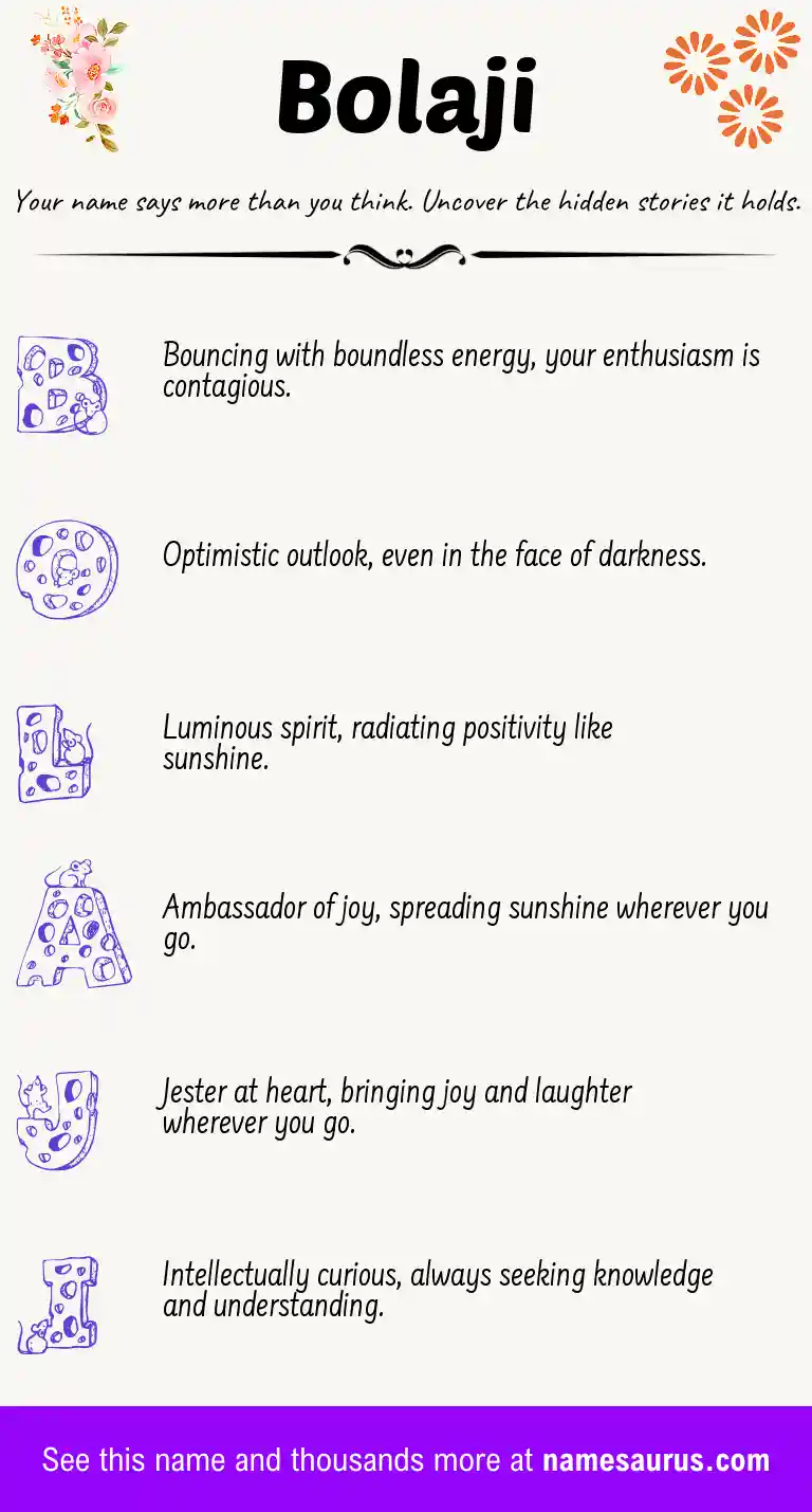 Acrostic poem about Bolaji.