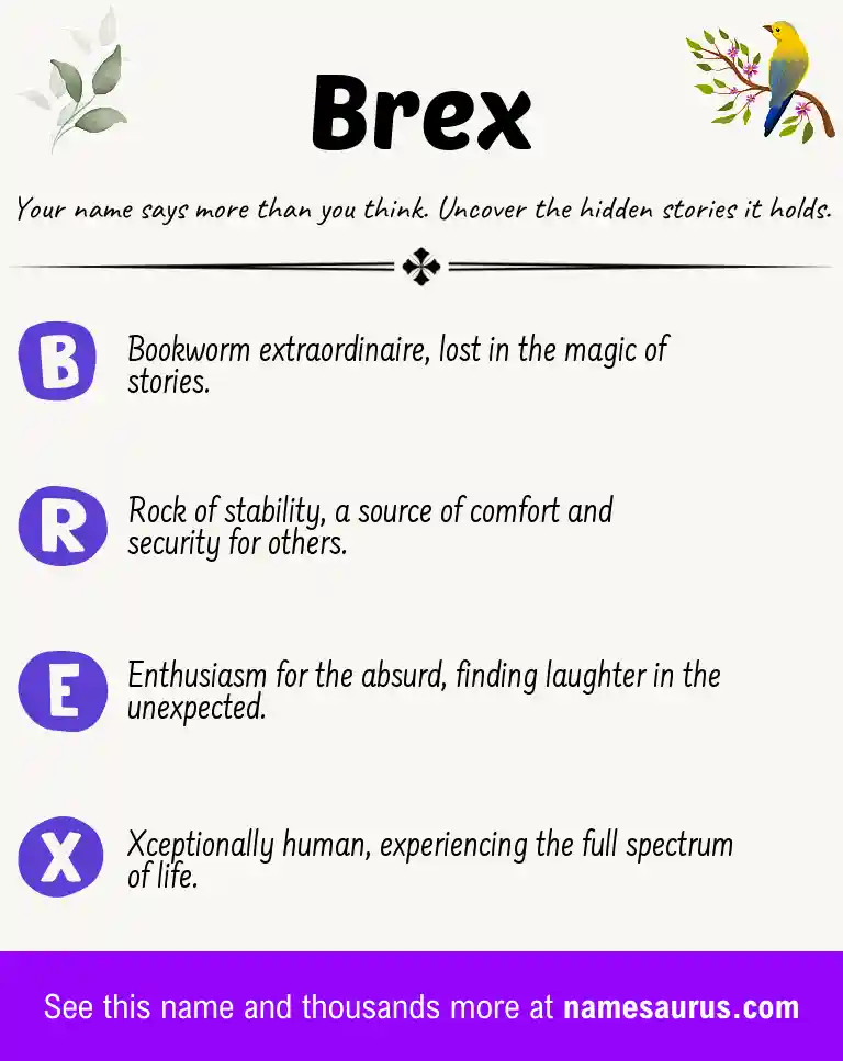 Acrostic poem about Brex.