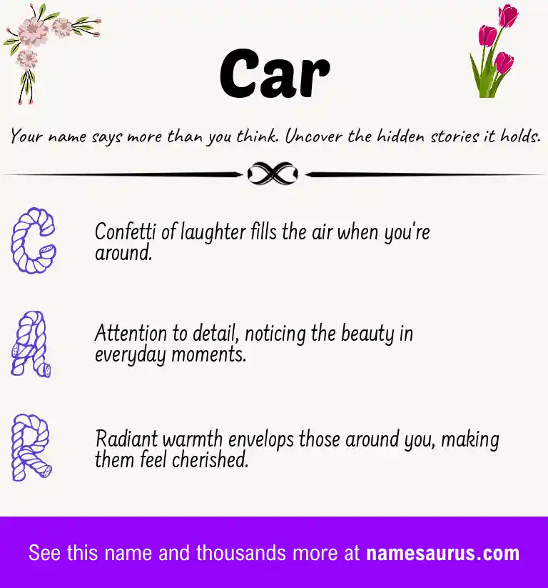 Acrostic poem about Car.