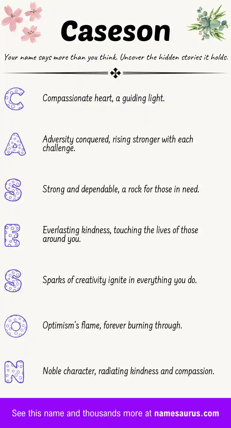 Acrostic poem about Caseson.