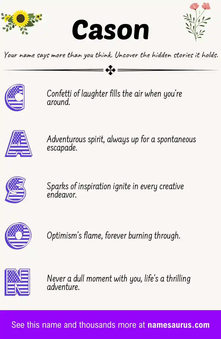 Acrostic poem about Cason.
