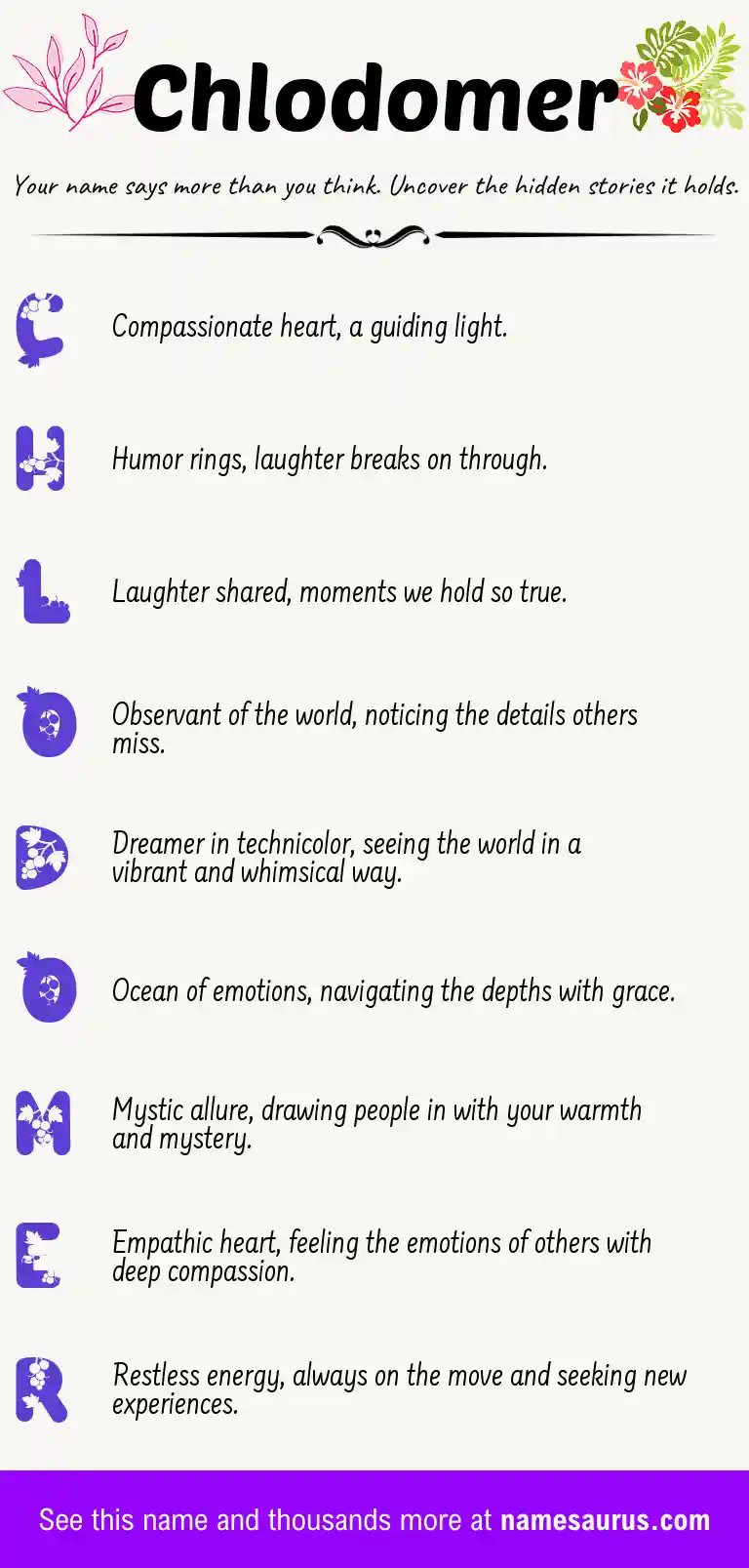 Acrostic poem about Chlodomer.